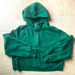 Lululemon three-quarter zip oversized cropped hoodie Size M/L